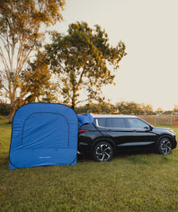 SUV rear car awning pop-up tent attached to vehicle for camping Australia