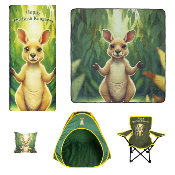 Hoppy the Bush Kangaroo 5 Piece Kids Camping Set
