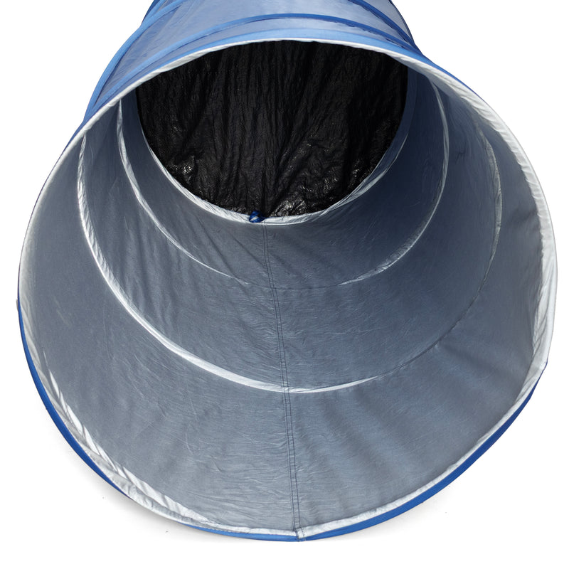Portable privacy tent folded into compact carry bag